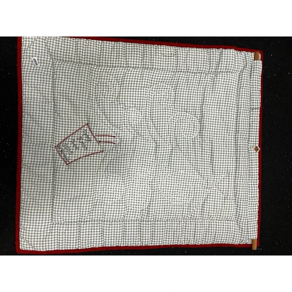 Handmade Art Quilt Wall Hanging~Tipsy Tree christmas 24
